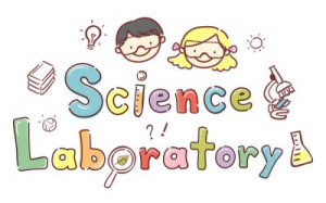 Fototapete Andere Strichmännchen, Kinder, Wissenschaft, Labor, Illustr