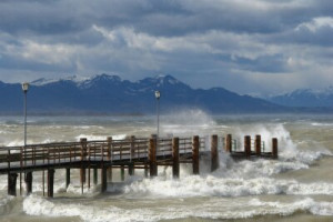 Fototapete Wasser, Wind, Sturm, Hagel, wellen