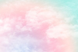 Fototapete Andere Himmel, blau, Cloud, abstrakt, rosa