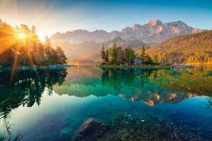 Fototapete Andere zugspitze, Stein, Ententeich, zurückgreifen, erstaun