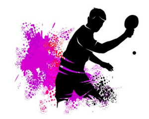 Fototapete Andere Tennis, Tisch, Spieler, ping, pong