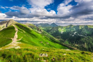 Fototapete Berge groß, Natur, Sommer, reisen, grün