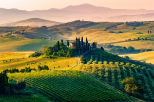 Fototapete Entfernte Länder Wahrzeichen, Landschaft, Garten, italien,