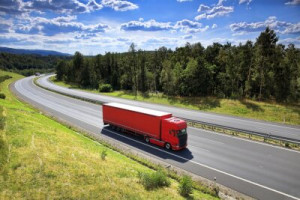 Fototapete Andere Straße, LKW, Autobahn, Auto, Transport