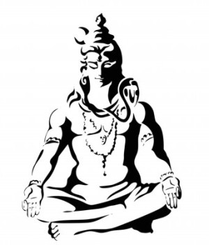 Fototapete Andere shiva, Illustration, Silhouette, Vektor, art
