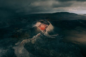 Fototapete Andere Vulkan, Ausbruch, island, Feuer, Natur