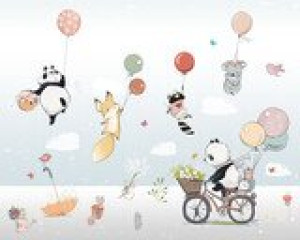 Fototapete Andere cartoon, Kinder, Illustration, Baby, glücklich