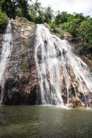 Fototapete Wald, Urlaub, Wasserfall, Baum, Modell