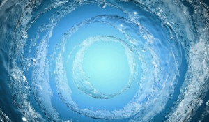 Fototapete Andere Ring, Blase, Kreis, Wasser, blau