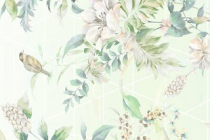 Fototapete Andere Muster, Blume, floral, nahtlose, Blatt