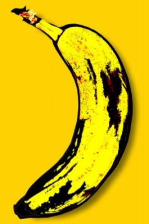 Fototapete gelb, Banane, Obst, Lebensmittel, isoliert