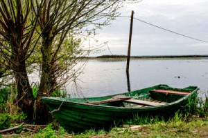 Fototapete Andere Schiff, Hochwasser, polen, Bauernhof, Lough