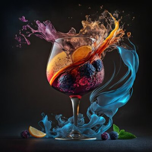 Fototapeta cocktail, pić, fantazyjny, wyroby szklane, alkohol