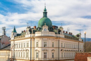 Fototapeta architektura, biały, budynek, poczta, wieża