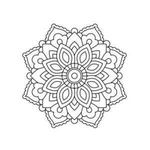 Fototapeta mandala, henna, tatuaż, medytacja, farbowanie