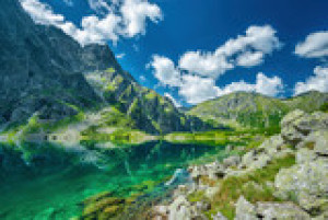 Fototapeta góra, tatra, jezioro, krajobraz, pod