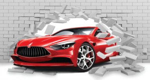 Fototapeta Samochody samochód, automatyczny, czerwony, automobil, poja