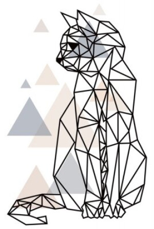 Fototapeta linia, geometryczny, geometryczne, tatuaż, zwierzęcy
