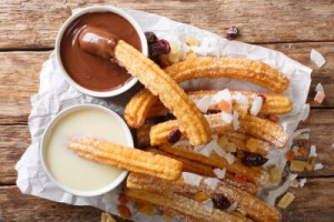 Fototapeta Churros, czekolada, cukier, mexican, jedzenie
