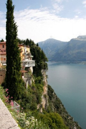 Fototapeta skała, głęboko, panorama, garda, lombardia