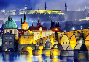 Fototapeta architektura, piękny, czechy, budynek, zamek