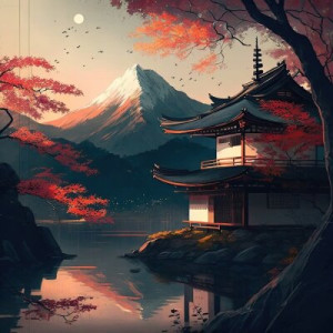 Fototapeta świątynia, architektura, japoński, pagoda, Japonia