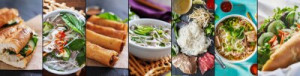 Fototapeta jedzenie, wietnamski, pho, kolaż, asian