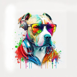 Fototapeta pitbull, zwierzęcy, mops, szczeniak, pieszczoch