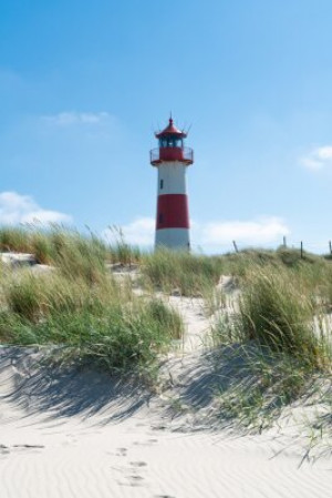 Fototapeta Sylt, plaża, niebieski, budynek, budowa