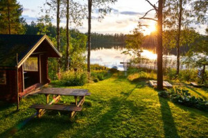 Fototapeta Finlandia, lato, święto, Lake District, jezioro