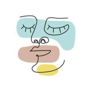 Fototapeta ilustracja, biały, odizolowany, picasso, zrelaksować się