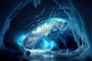 Fototapeta śnieg, jaskinia, charakter, woda, lód