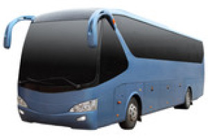 Fototapeta tło, autobus, niebieski, czyścić, wycieczka