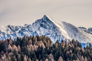 Fototapeta góra, śnieg, krajobraz, zima, niebo