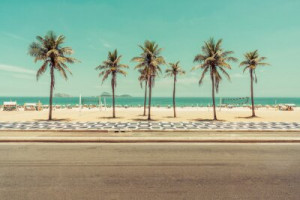 Fototapeta rio, plaża, droga, ocean, Ipanema