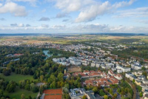 Fototapeta Niemiecki, jesień, miasto, scena, podróżować