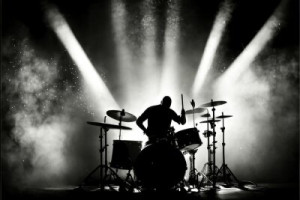 Fototapeta skała, koncert, wydajność, etap, pokazać