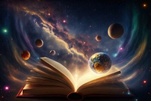 Fototapeta planeta, gwiazda, ziemia, książka, astrologia