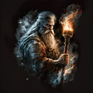 Fototapeta cyfrowe grafiki, cyfrowy, norse, wiking, pogański