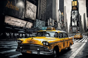 Fototapeta nowy, york, miasto, nowy jork, taxi