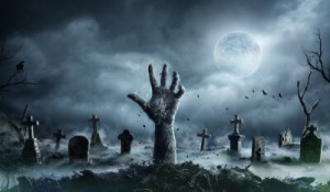 Fototapeta zombie, ręka, halloween, grób, potwór