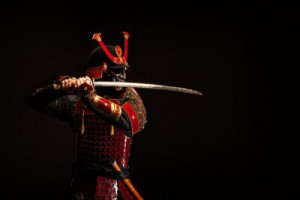 Fototapeta samuraj, atakować, wojownik, rycerz, Japonia