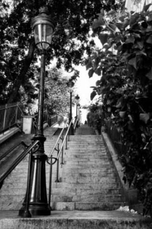 Fototapeta Paryż, Montmartre, Francja, schodek, schody