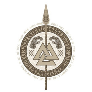 Fototapeta bóg, mitologia, ilustracja, czarny, norse