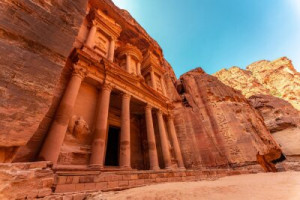 Fototapeta petra, Jordania, starożytny, skała, kamień