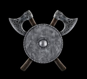 Fototapeta tarcza, topór, 2, heraldyczny, płaszcz