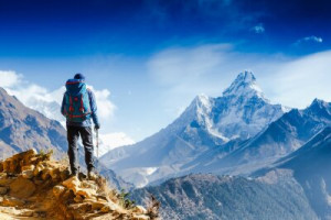 Fototapeta everest, montować, turysta, wspiąć się, wyprawa