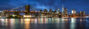 Fototapeta Brooklyn Bridge, manhattan, nowy jork, brooklyn, panorama