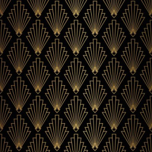 Fototapeta Ornament sztuka, art deco, złoto, 1920, dekoracyjny