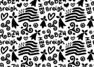 Fototapeta Breton, Bretania, celtic, wektor, bezszwowy